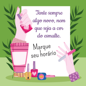 post para manicure de agende seu horário