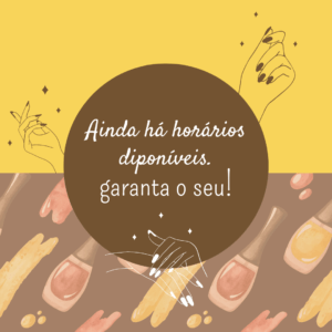 post para manicure de agende seu horário
