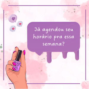 post para manicure de agende seu horário