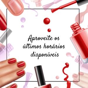 post para manicure de agende seu horário