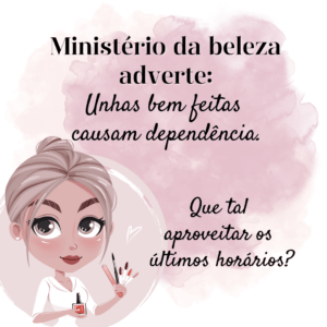 post para manicure de agende seu horário