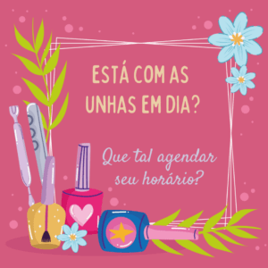 post para manicure de agende seu horário