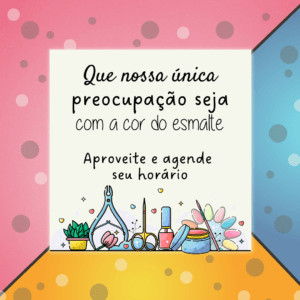 post para manicure de agende seu horário