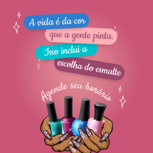 post para manicure de agende seu horário