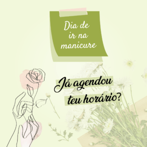 post para manicure de agende seu horário