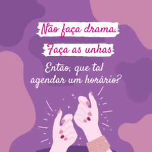 post para manicure de agende seu horário