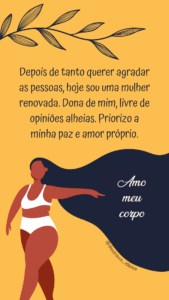 Frases sobre sentir-se bem com seu corpo