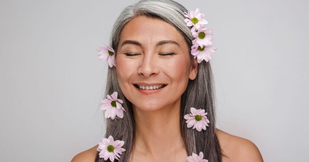 aceitação dos cabelos grisalhos