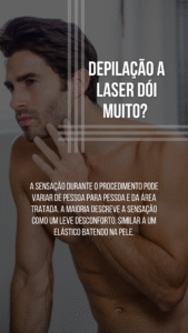depilação a laser masculina