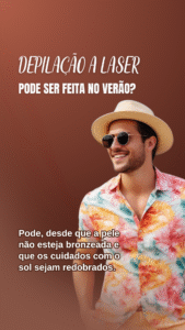 depilação a laser masculina
