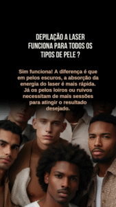 depilação a laser masculina