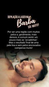depilação a laser masculina