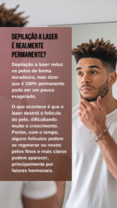 depilação a laser masculina