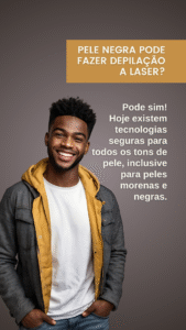depilação a laser masculina
