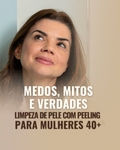 Limpeza de pele com peeling para mulheres 40