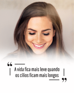 Frases para quem ama extensão de cílios