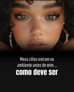 Frases para quem ama extensão de cílios