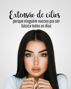 Frases para quem ama extensão de cílios