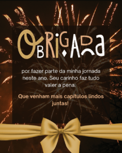 Mensagens de agradecimento de final de ano