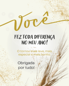 Mensagens de agradecimento de final de ano