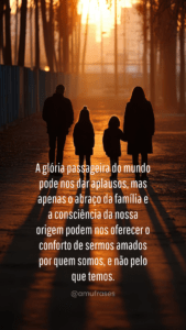 Frases para status do WhatsApp sobre família