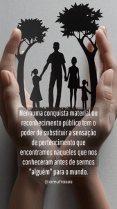 Frases para status do WhatsApp sobre família