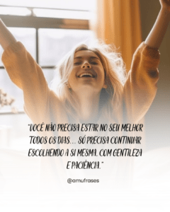 Frases positivas e leves para status