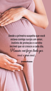 Frases sobre a alegria de estar grávida