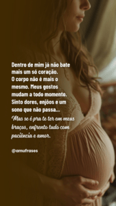 Frases sobre a alegria de estar grávida