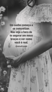 Frases sobre a alegria de estar grávida