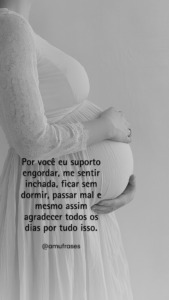Frases sobre a alegria de estar grávida
