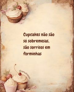 Frases para Confeiteira de Cupcakes