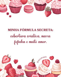 Frases para Confeiteira de Cupcakes