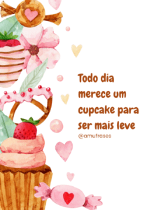 Frases para Confeiteira de Cupcakes