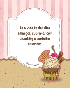 Frases para Confeiteira de Cupcakes