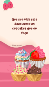 Frases para Confeiteira de Cupcakes
